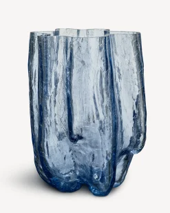 New Crackle vas cirkulärt glas 370mm Crackle|Vaser