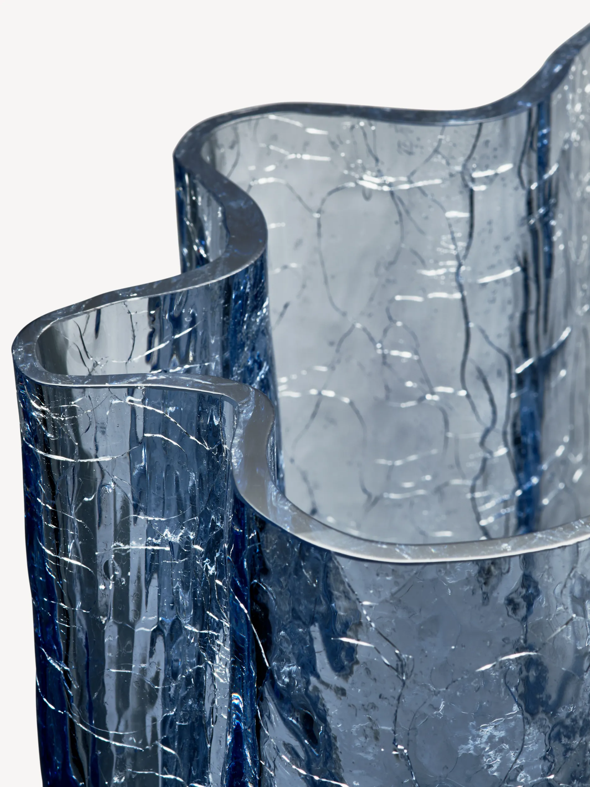 New Crackle vas cirkulärt glas 370mm Crackle|Vaser