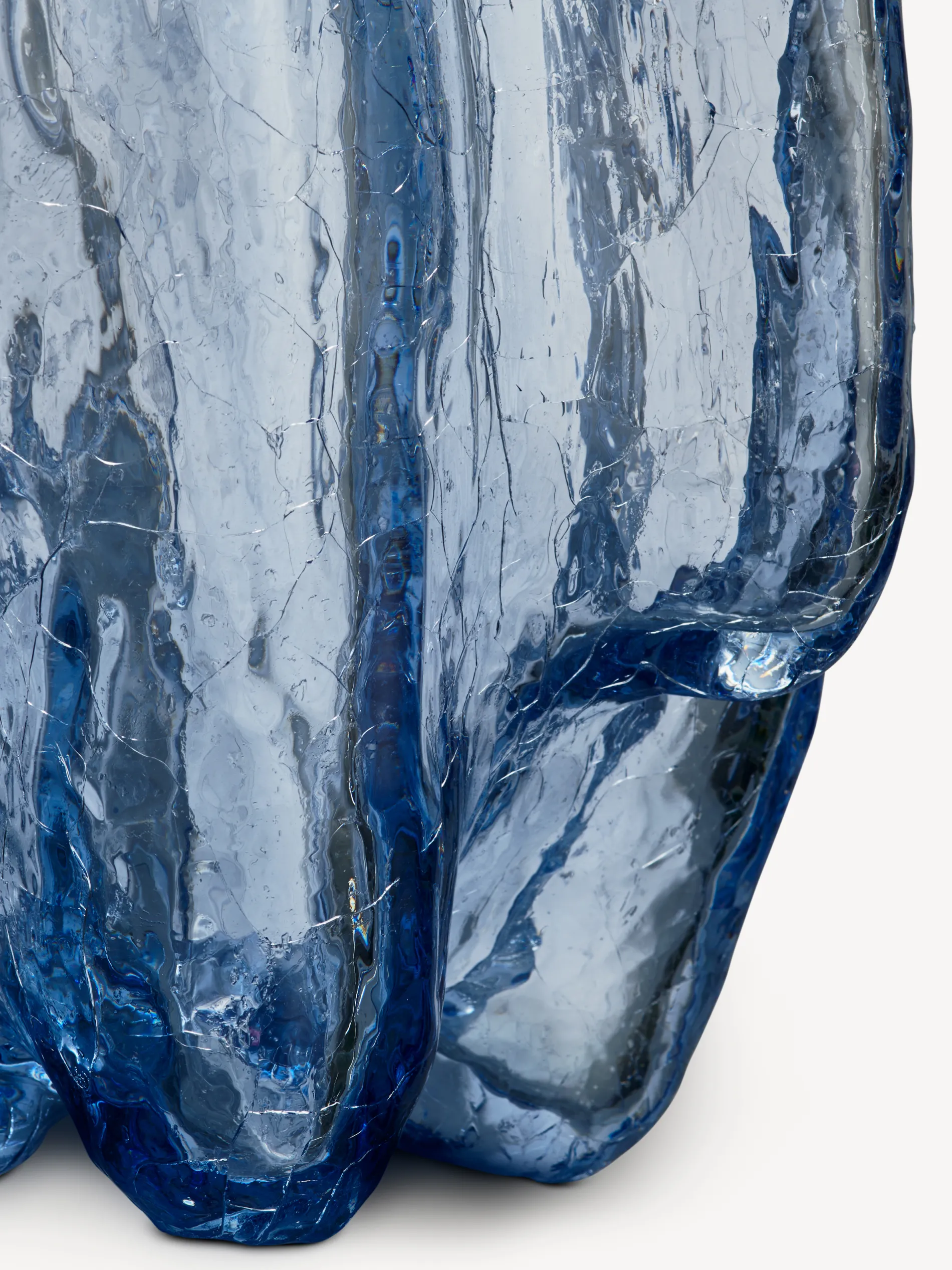 New Crackle vas cirkulärt glas 370mm Crackle|Vaser