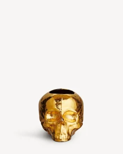 Discount Still Life skull ljuslykta guld 85mm Still Life|Ljuslyktor