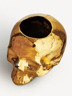 Discount Still Life skull ljuslykta guld 85mm Still Life|Ljuslyktor