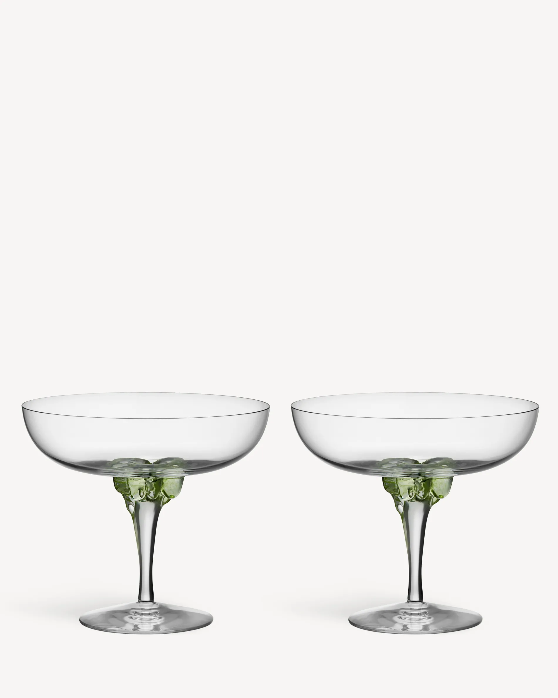 Fashion Sugar dandy coupe champagneglas grön 32cl 2-pack Sugar Dandy|Glas